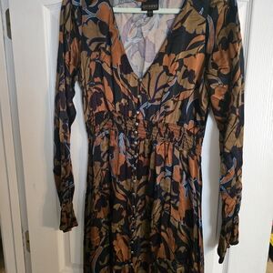 Shyanne Multicolor Floral High Low Dress